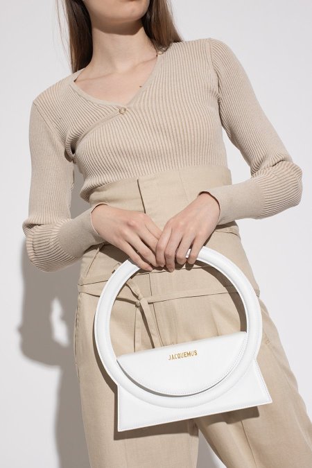 شنطة - JACQUEMUS le Sac Rond  / شامل علبة الشركة - jm03 - white